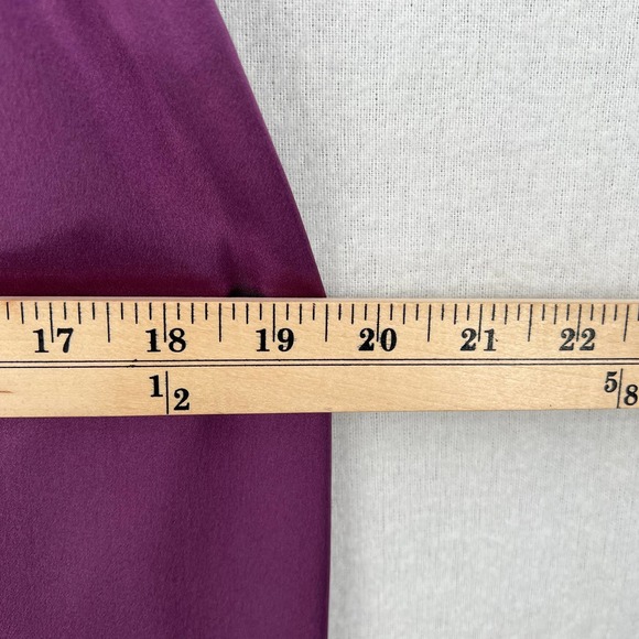 FLEUR DU MAL Dress Womens Small Purple Silk Halter Maxi High Slit Surplice - Picture 16 of 16